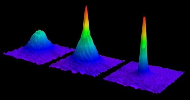 D’autres formes de condensats : ici dans un gaz ultra froid.<br/>Crédits: W. Ketterle group, MIT 